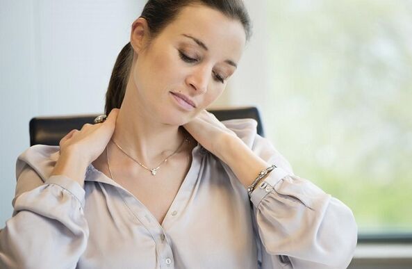discomfort in the neck with osteochondrosis